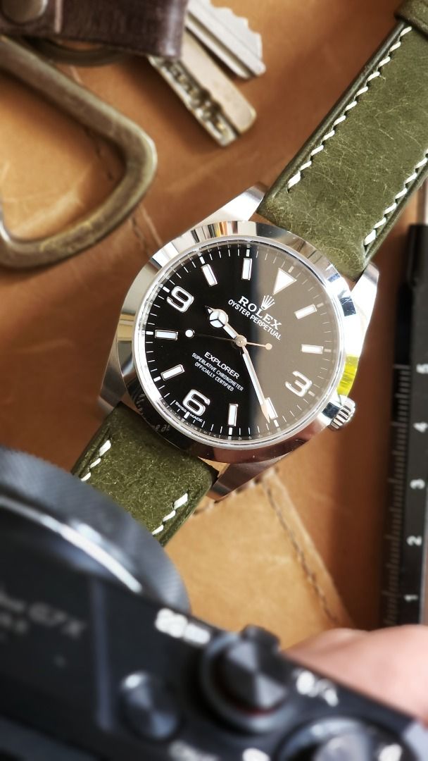 Pueblo Leather Quick Release Handcrafted Watch Strap (on Seiko Sarb033 and  Alpinist), Luxury, Watches on Carousell