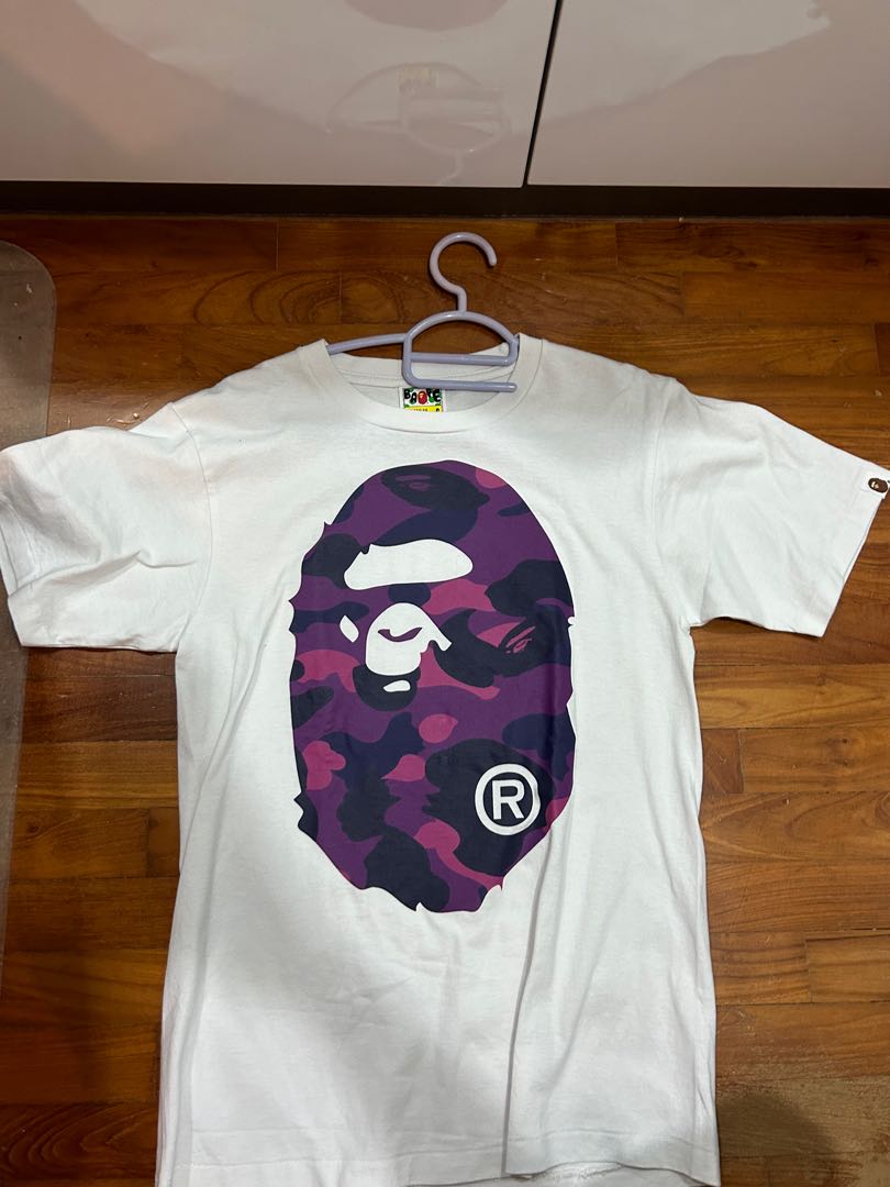 Purple Bape Shirt Men s Fashion Tops Sets Tshirts Polo
