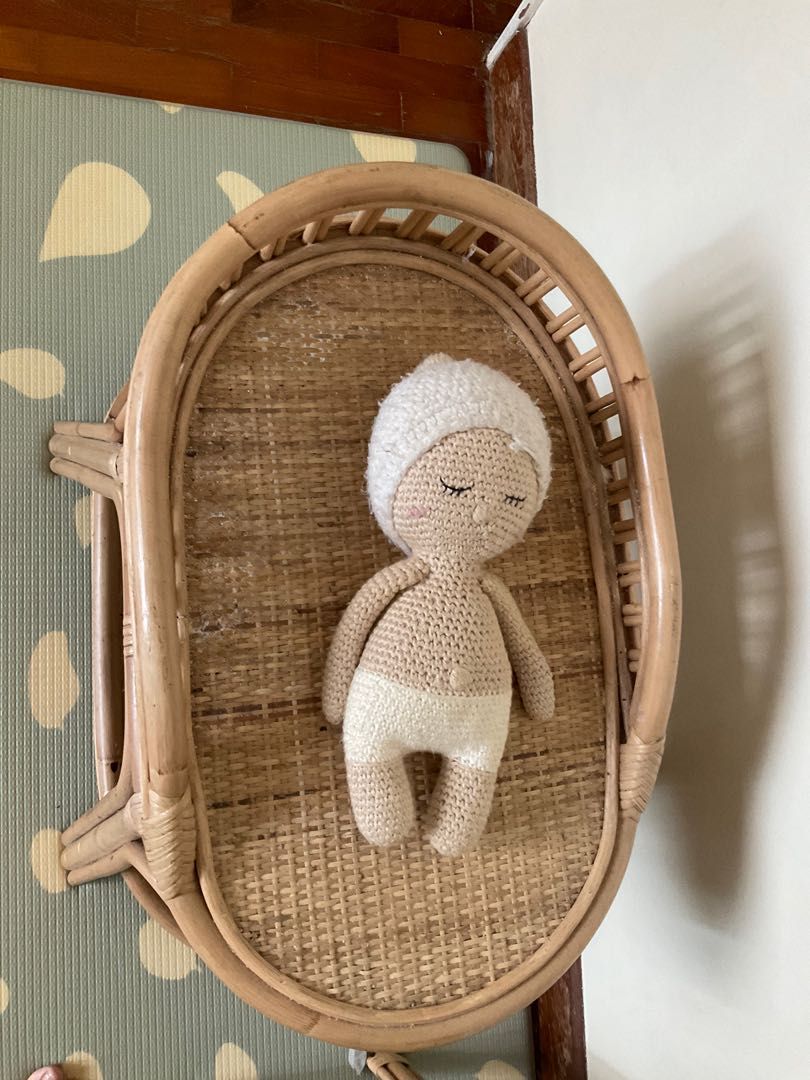 Rattan Doll Diaper Changing Station, Babies & Kids, Infant Playtime on