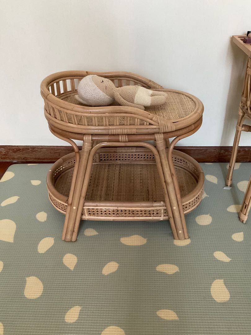 Rattan Doll Diaper Changing Station, Babies & Kids, Infant Playtime on