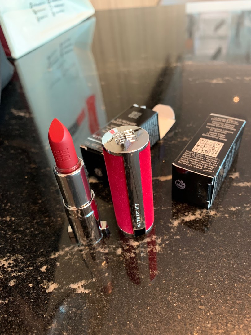 SALE!! BNIB!! Givenchy Lipstick Le Rouge Deep Velvet  @$15, Beauty &  Personal Care, Face, Makeup on Carousell