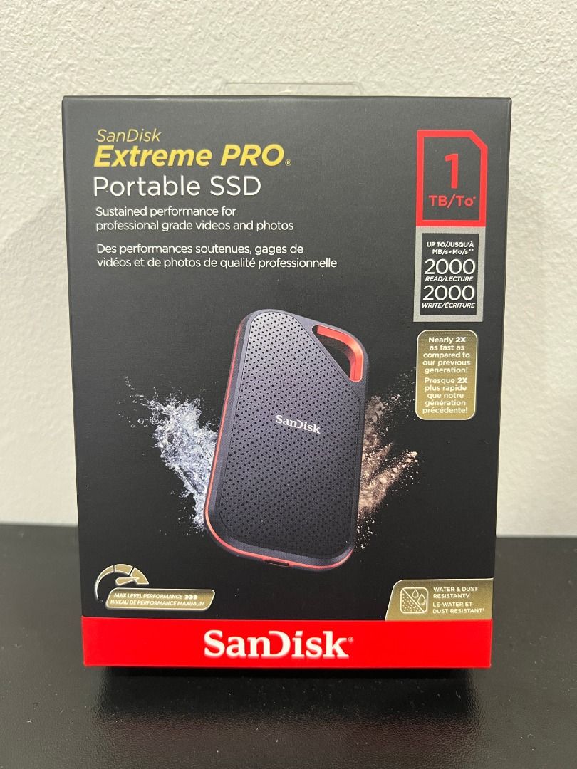 SanDisk Extreme Pro Portable SSD - 1TB, Computers & Tech, Parts ...