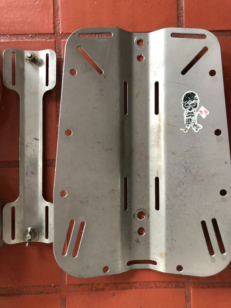 Scuba Twin Tank Set with Back Plate and Manifold, convertible to