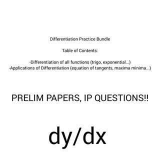SEC 4 AMATHS DIFFERENTIATION PRACTICE BUNDLE 60 PGS