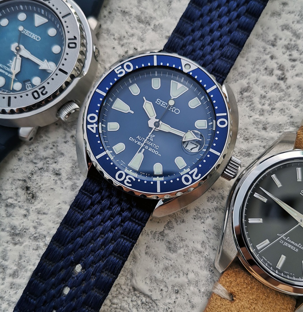 Seiko Mini Turtle SRPC39 Full Blue Prospex Diver s Watch