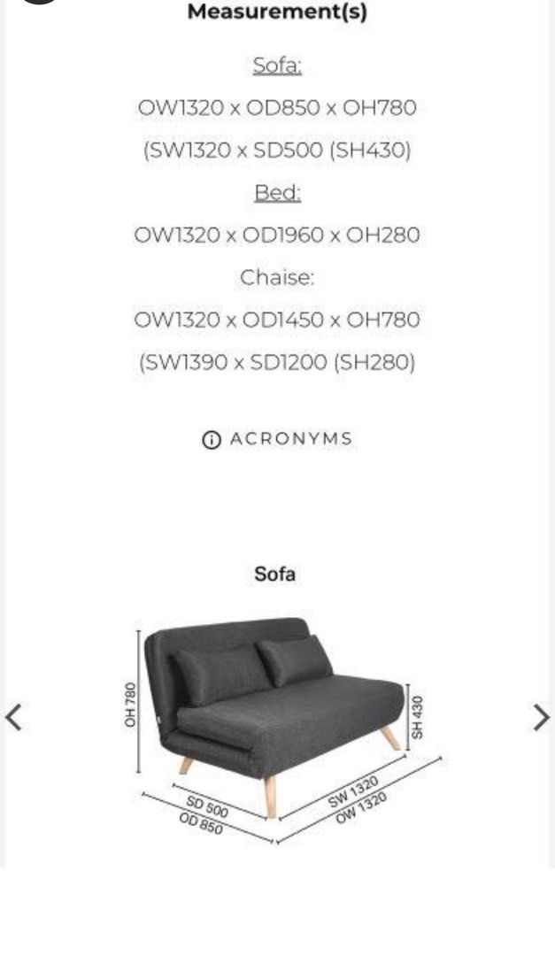 Sofa bed, Furniture & Home Living, Furniture, Sofas on Carousell
