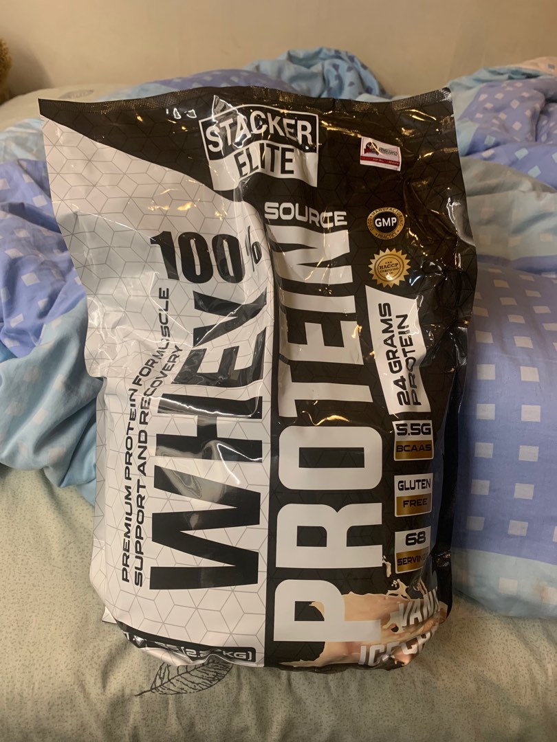 Stacker Elite 100 Whey Protein (5lbs) with Shaker, Health & Nutrition