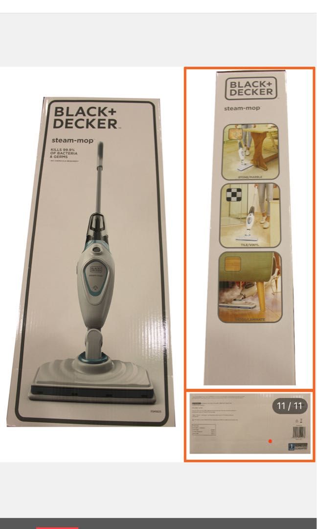 Steam mop black decker, TV & Home Appliances, Vacuum Cleaner