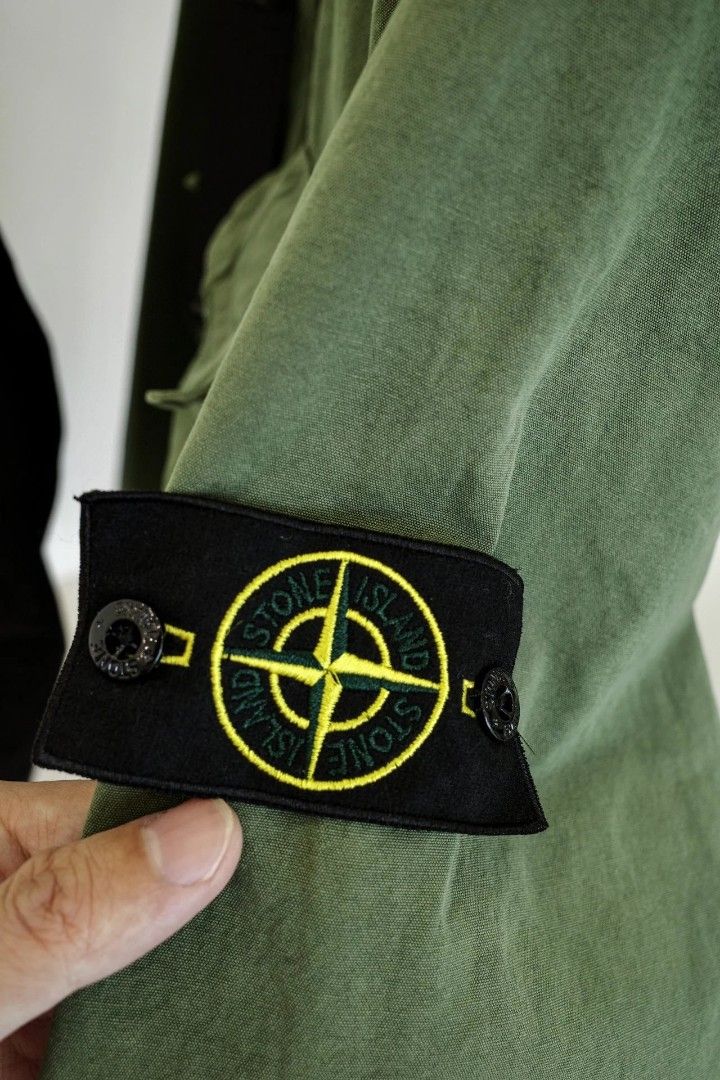 Stone Island cargo pocket zip shirt jacket Men s Fashion Coats