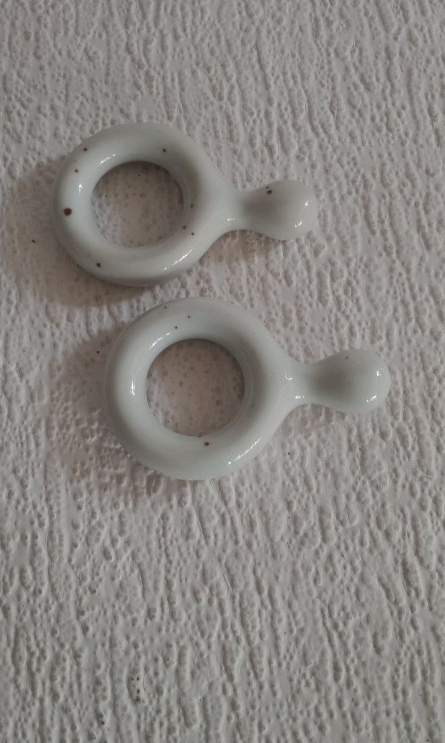 Stoneware napkin rings or chopsticks rests (Category: Other Kitchenware & Tableware) located in Davao. Submitted by eclectic1925 (Listing ID 1211050648, Image 2). Description: Php150 for 2.