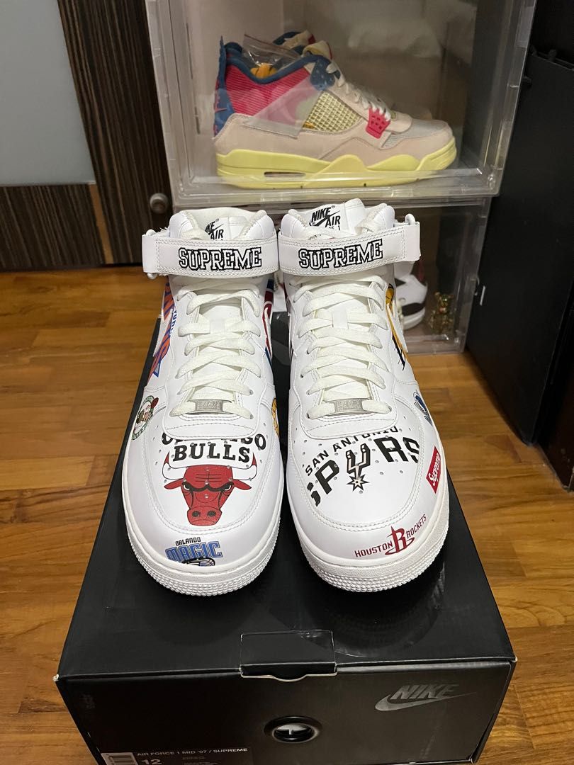 Air force supreme outlet x nba