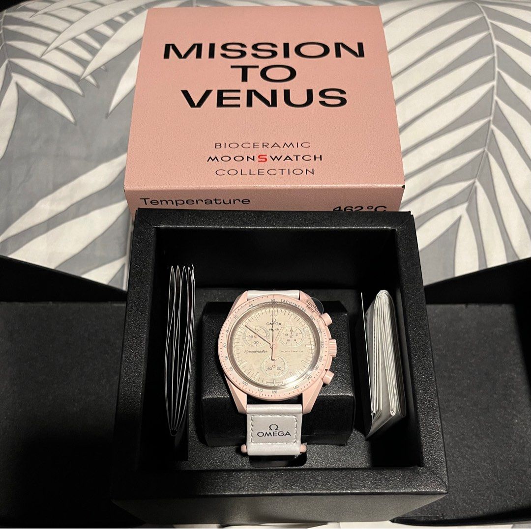 Cheapest Omega X Swatch Bioceramic Moonswatch Mission to Venus SO33P1OO ...