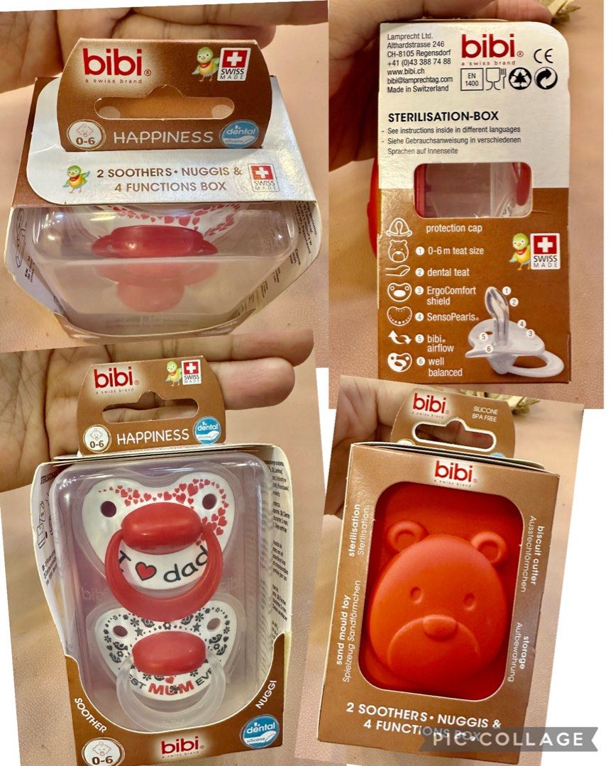 Swiss imported bibi newborn thumb super soft silicone imitation