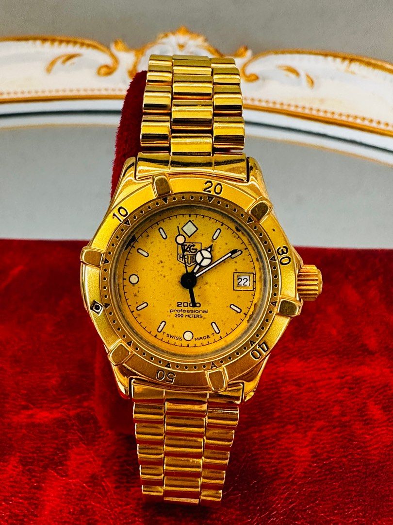 Tag heuer hotsell gold plated