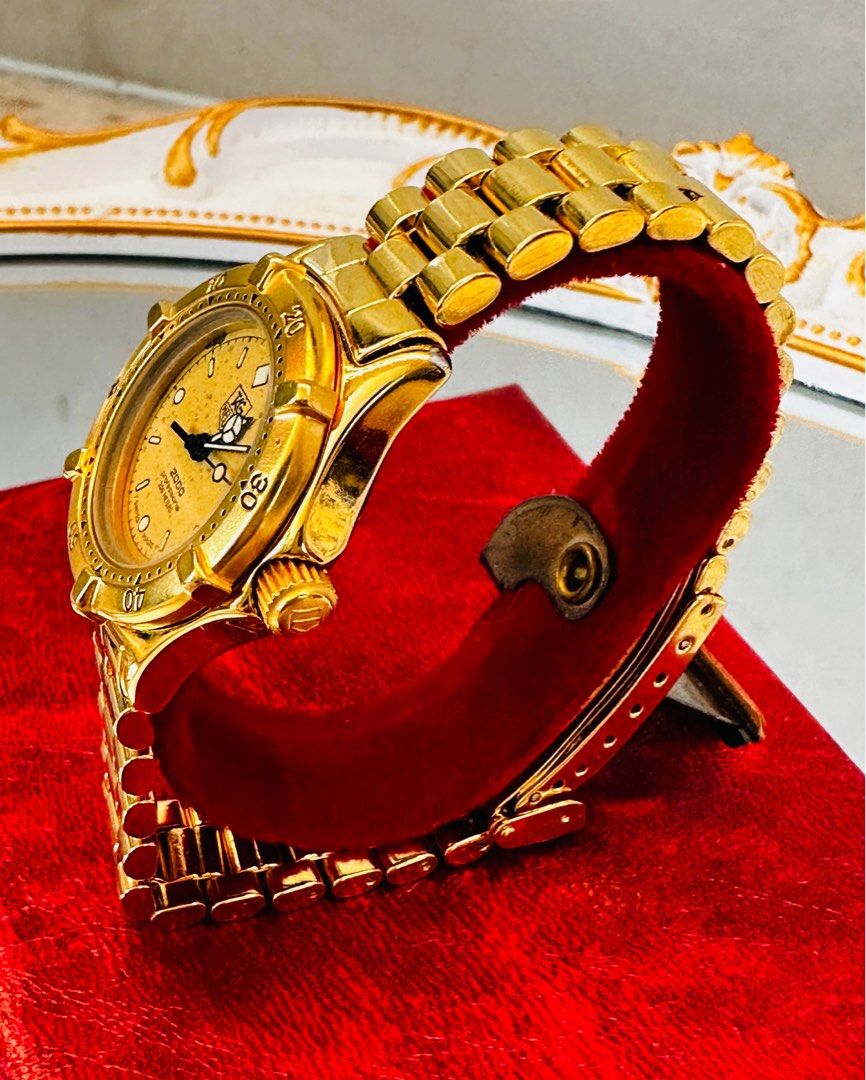 Tag heuer new arrivals gold plated