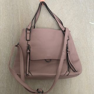 Tas Pink Kulit Besar Shoulder and Sling Bag