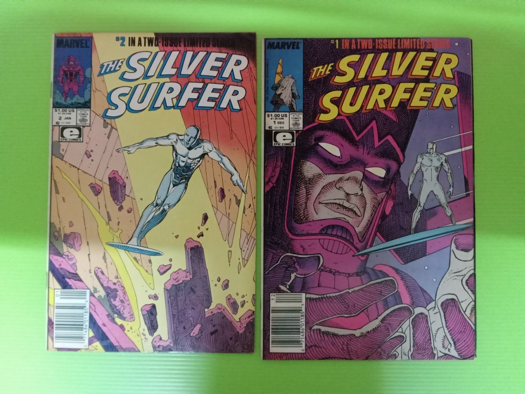 The Silver Surfer - 1,2 ( Moebius - Cover Art ) Epic Comics, Marvel Copper  Age Issue, Hobbies & Toys, Books & Magazines, Comics & Manga on Carousell