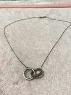 Tiffany & co double ring necklace  925