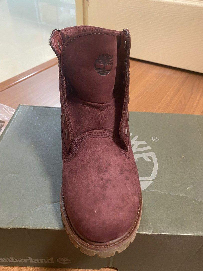 Maroon womens timberlands discount