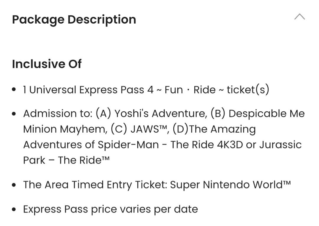 Universal Studio Japan Express Pass x4, Tickets & Vouchers, Local