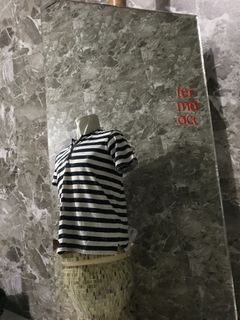 Up To You By Kansai Yamamoto stripes pocket t shirt