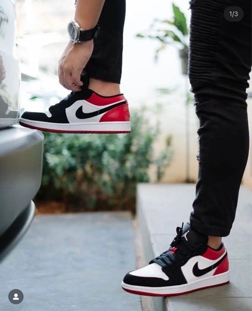 Air jordan 1 bred toe outfit sale