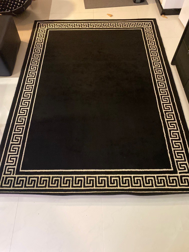 Versace style Greek carpet, Furniture & Home Living, Home Decor