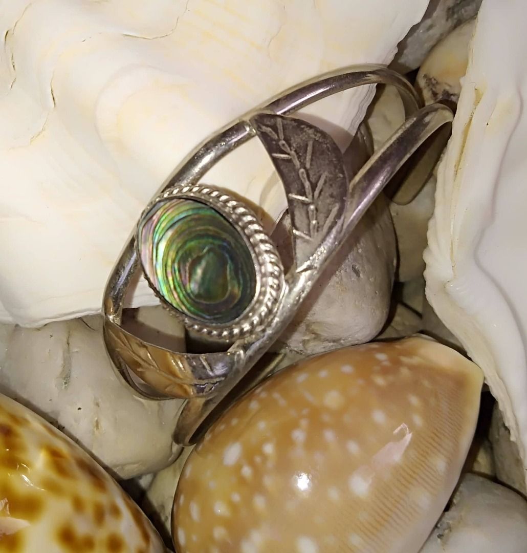 Broche hippocampe avec nacre abalone