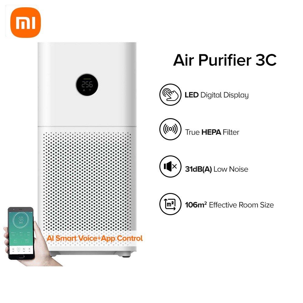 Xiaomi Mi Air Purifier 3C Digital LED Display, TV & Home Appliances, Air  Purifiers & Dehumidifiers on Carousell