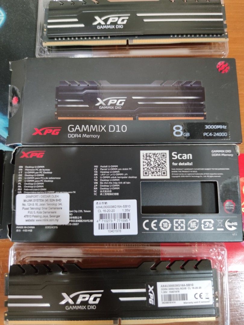 XPG Gammix D10 DDR4 RAM 16Gb 8 2