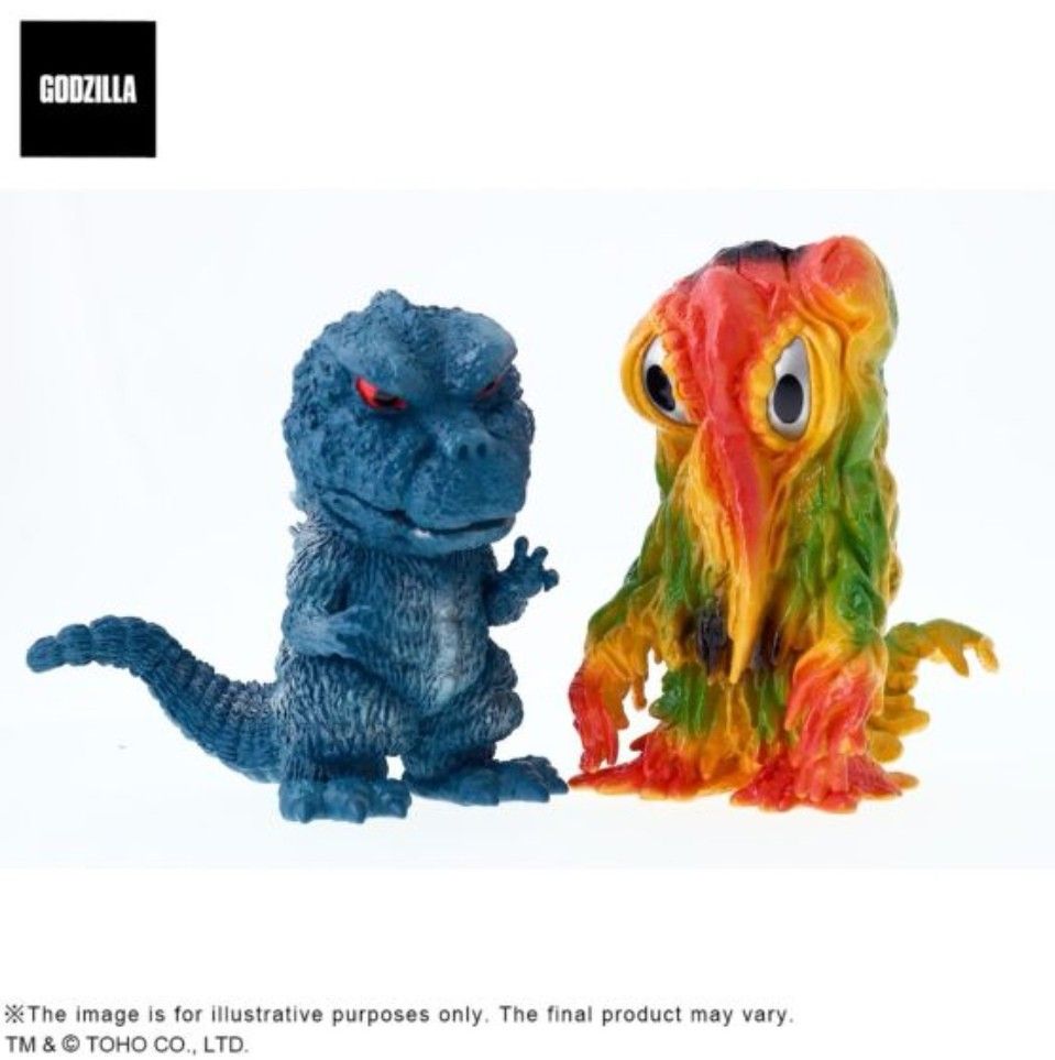 XPlus Garage Toy Plex Deforeal Godzilla Vs Hedorah bullmark colour set