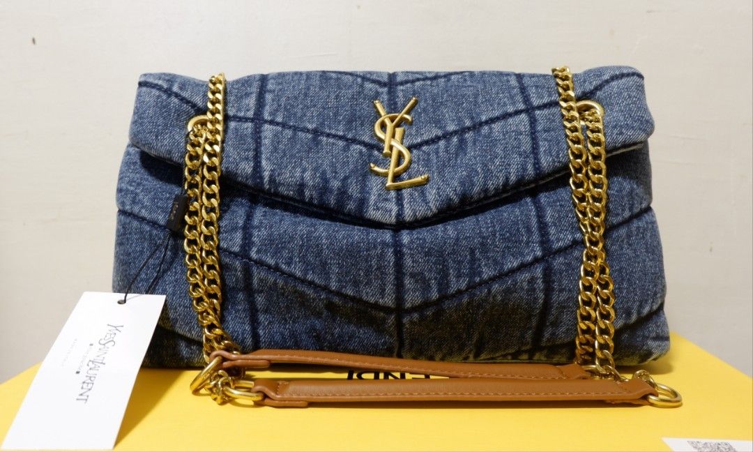 Loulou online puffer denim