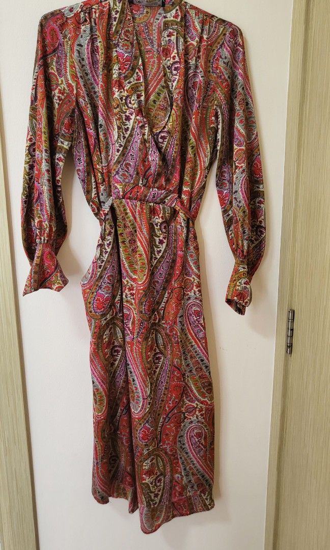 knee length dresses for ladies Carmel Paisley Dress  Jennafer Grace