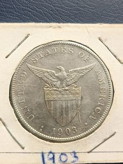 1903s USPi One Peso Silver Coin