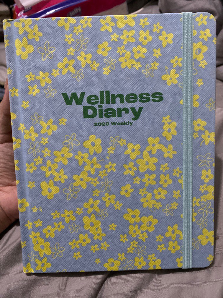 2023 Wellness Diary Typo, Buku & Alat Tulis, Buku Pelajaran di Carousell