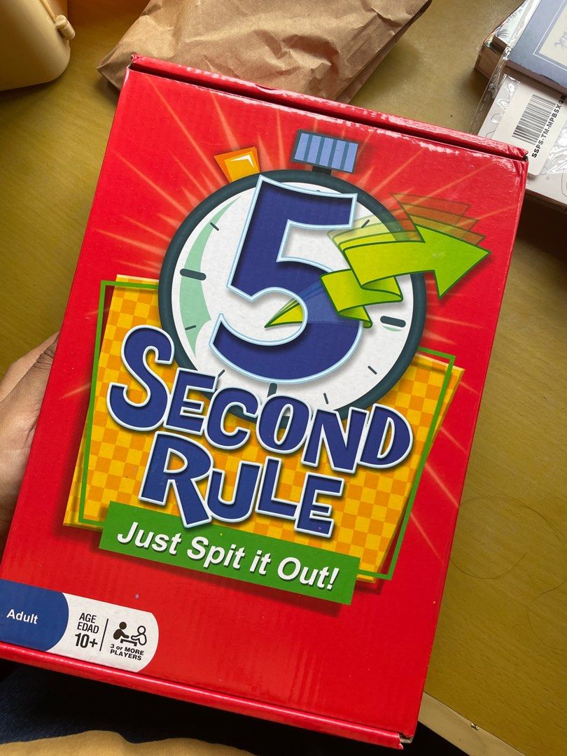 5 second rule board game, Hobbies & Toys, Toys & Games on Carousell