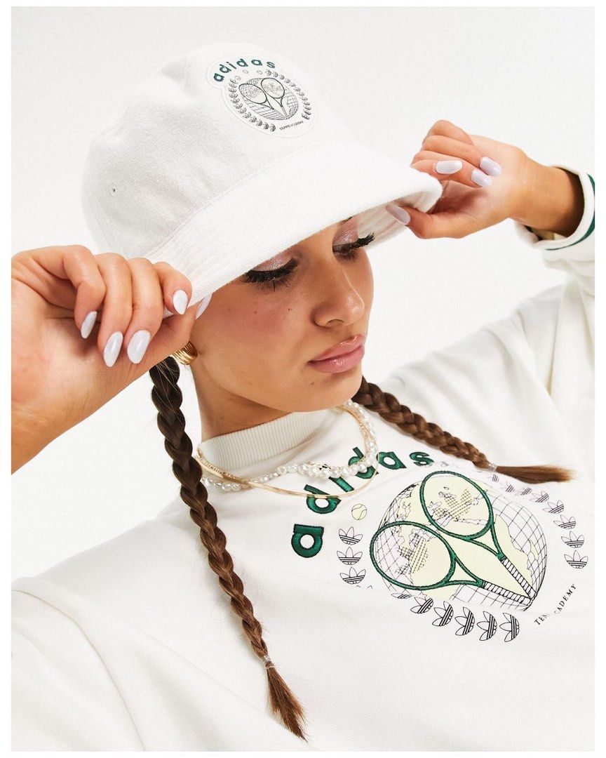 White tennis bucket hat online