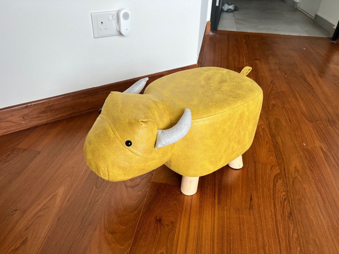 Adorable Yellow Cow Stool, Babies & Kids, Baby Nursery & Kids Furniture