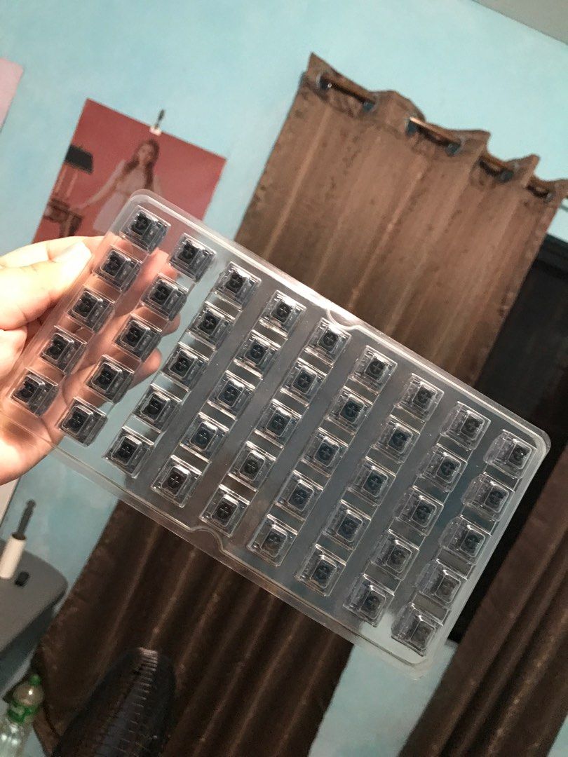 Akko jelly black switches (unlubed), Computers & Tech, Parts