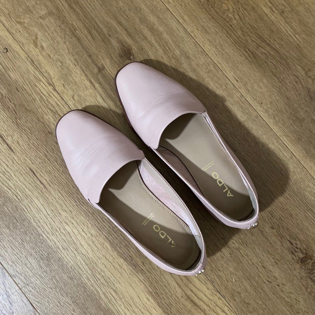 Aldo store silver loafers
