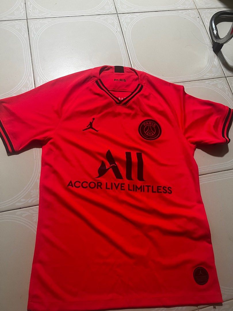 Psg red on sale jordan jersey