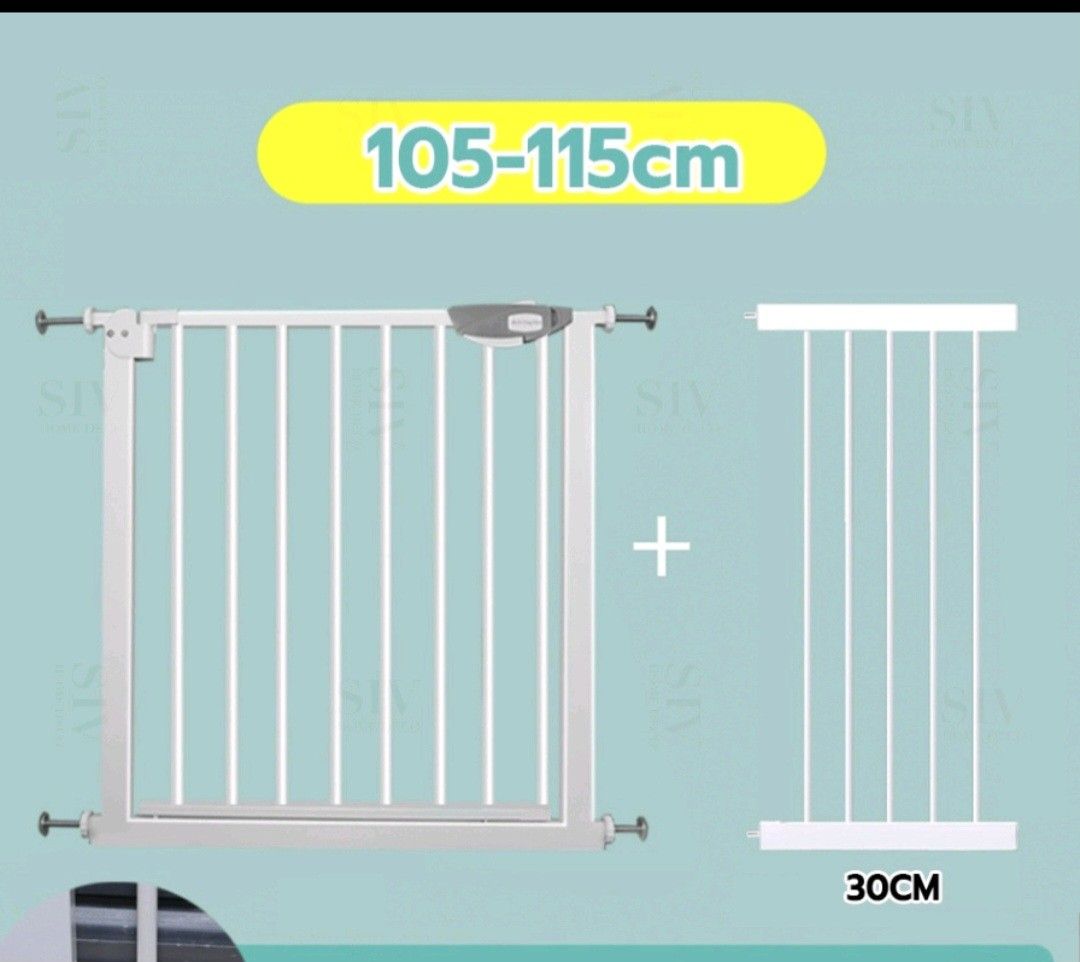 Baby gate with 40 cm extension, Babies & Kids, Baby Nursery & Kids