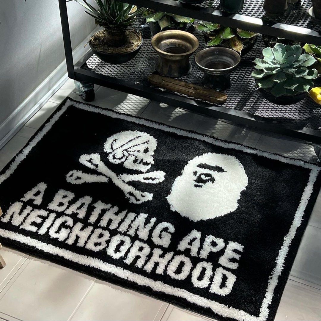 最新作人気SALEA Bathing Ape エイプ ラグ マット ベイプ Bape カーペット ラグ