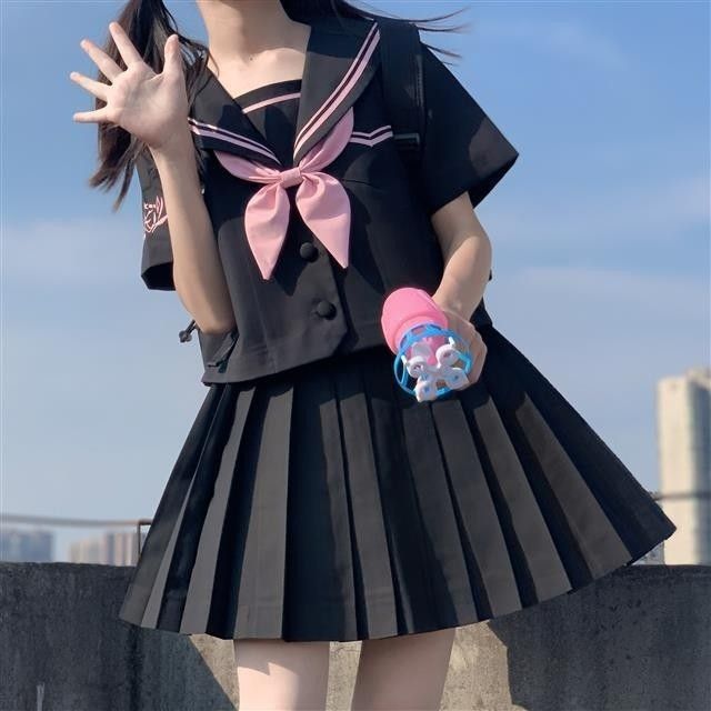Japanese School Uniform For Girls Autumn Long-sleeve Student Sailor Uniforms  Anime Hell Girl Cosplay Costume | Lazada PH
