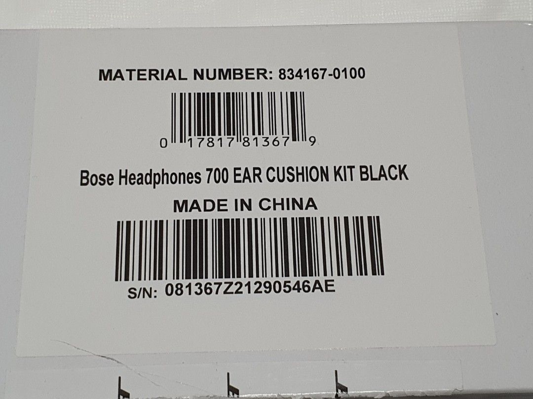 Bose Noise Cancelling Headphone 700 Cushion (Category: Headphones & Headsets) located in Manila. Submitted by mikeesonlinestore (Listing ID 1211118467, Image 3). Description: Brand new Foam Cushion replacement kit for Bose Noise Cancelling Headphone 700 (Black and Silver available) ORIGINAL FROM BOSE U.S.A Can be picked up at Frapatea Cafe along Maceda st. Sampaloc, Manila.