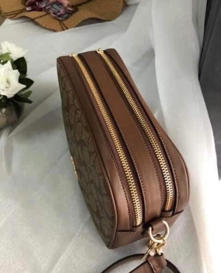 BRAND NEW ORIG US MALL PULL OUT COACH JES CROSS BODY BAG (TAN/BROWN