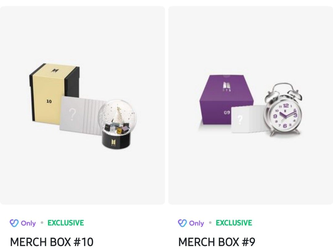 BTS MarchBOX 9 （ready stock) BTS Merch Box 20 19 18 17 16