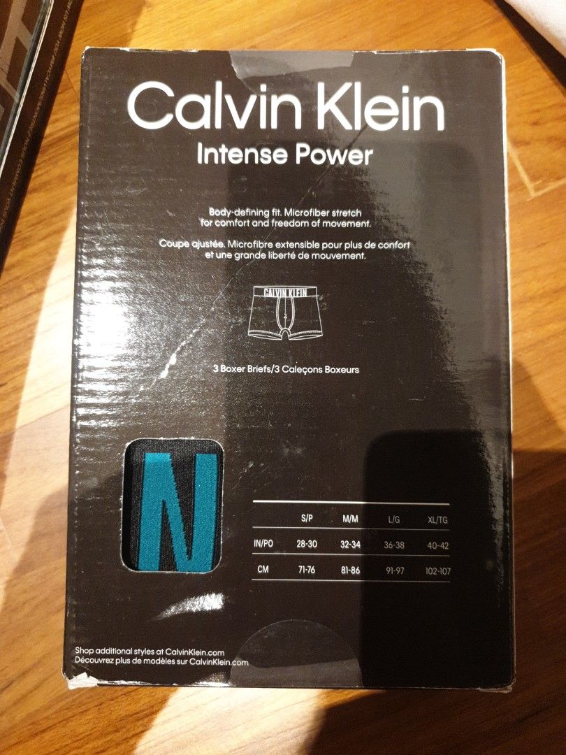 3pc pack Calvin Klein CK microfiber microfibre nylon polyester sports quick dry underwear underpants boxer brief trunks pack of 3 intense power Men s Fashion Bottoms New Underwear on Carousell