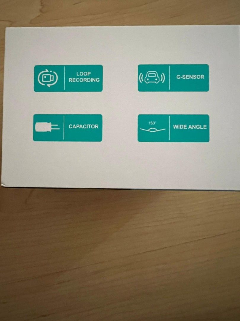 Car inward and forward dash cam + memory card, Car Accessories