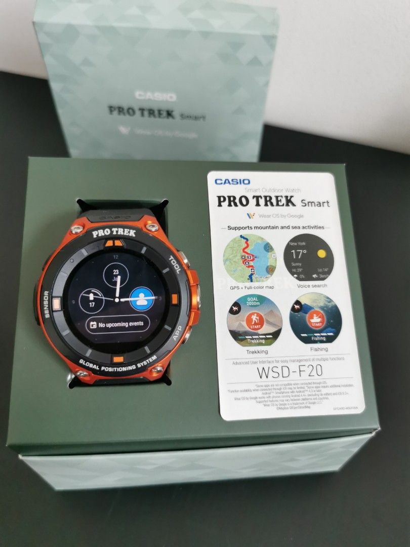 CASIO PROTREK Smart outdoors Watch Model WSD F20 RG
